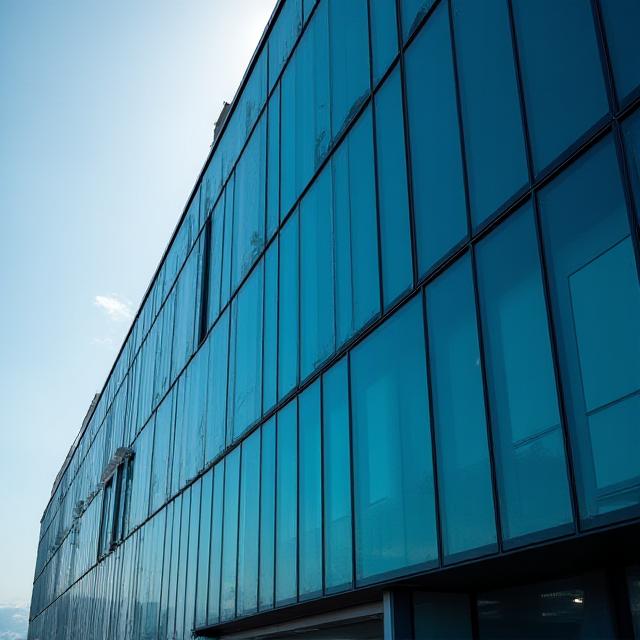 Modern medical facility architectural detail